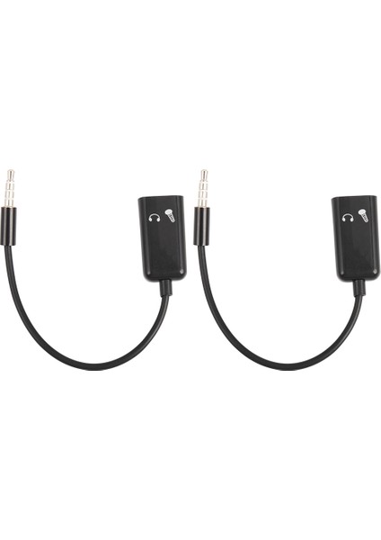 3,5 mm Kulaklık+Mikrofon Adaptörü, Kablo Demeti Konnektörünü Birleştirir (Yurt Dışından)