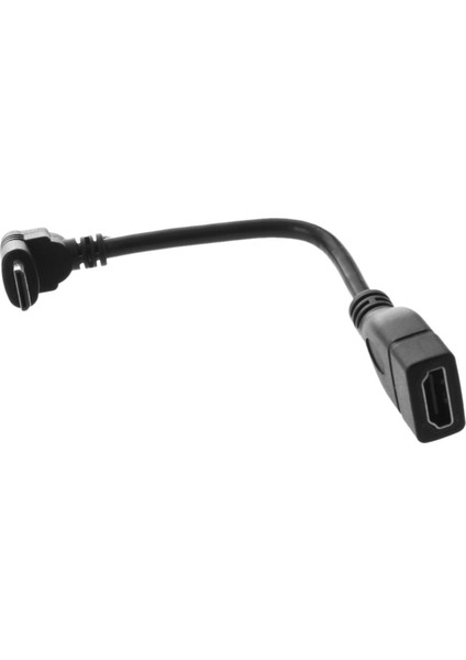 2x Mini HDMI Erkek - HDMI Dişi 90 Derece Adaptör Kablosu 1080P (Yurt Dışından)
