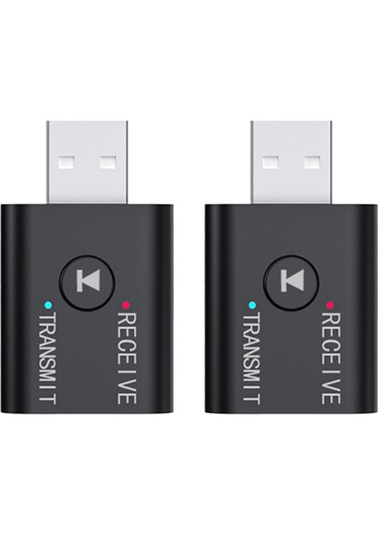 Taşınabilir Bluetooth 5.0 Verici Alıcı 3,5 mm Aux USB Mini 2'si 1 Arada (Yurt Dışından)
