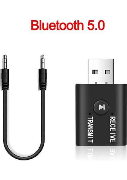 Taşınabilir Bluetooth 5.0 Verici Alıcı 3,5 mm Aux USB Mini 2'si 1 Arada (Yurt Dışından) modelleri