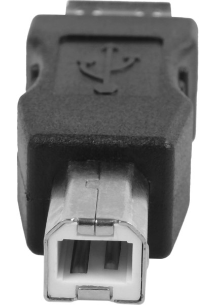 2x USB Yazıcı Adaptörü Tip A Dişi - Tip B Erkek Siyah Gümüş Ton (Yurt Dışından)