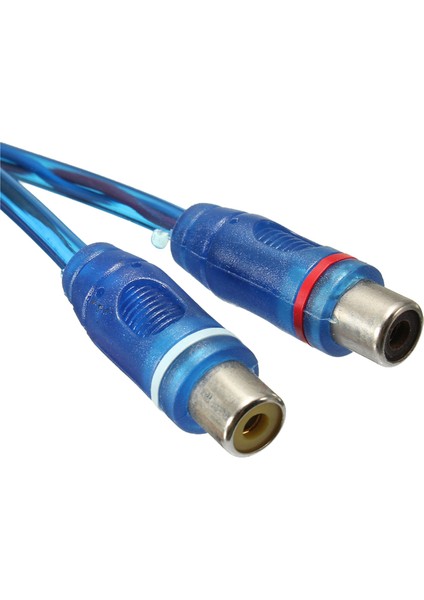 2x Rca Fono Y Ayırıcı Kurşun Adaptör Kablosu 1 Erkek - 2 Kadın 30CM (Yurt Dışından) indirimleri