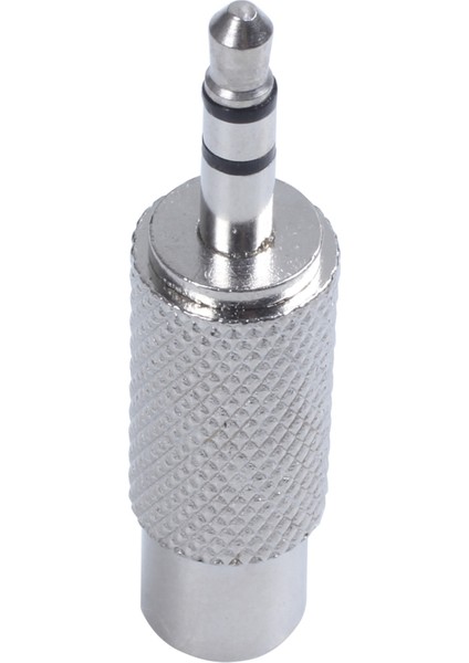 3,5 mm Stereo Erkek - Rca Mono Dişi Ses Adaptörü, Gümüş (Yurt Dışından)