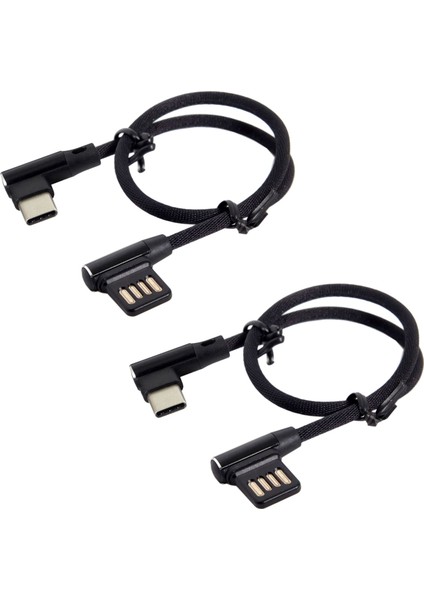 Tablet ve Telefon Için Kılıflı 90 Derece USB 2.0 Veri Kablosu 15CM (Yurt Dışından)