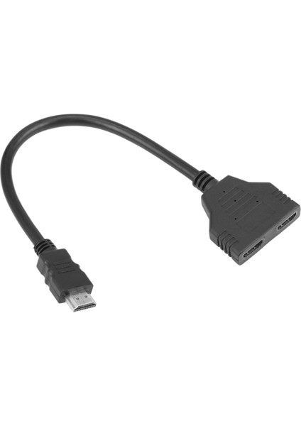 2x 1080P HDMI Bağlantı Noktası Erkek - 2 Kadın 1 In 2 Out Splitter Kablo Adaptörü (Yurt Dışından)