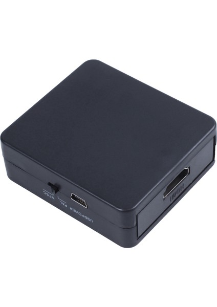 Mını HDMI - 3rca Cvbs Kompozit Video Av Dönüştürücü Adaptör Siyah (Yurt Dışından)