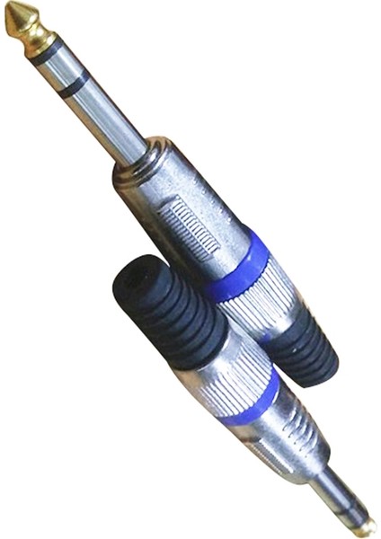 15 Adet 6.35MM Konnektör 1/4 Inç Erkek - Rca Dişi Jak Konnektörü (Yurt Dışından)