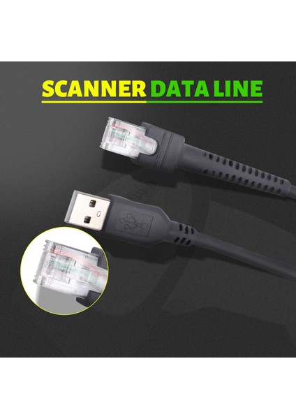 Tarayıcı Veri Kablosu Barkod Tarayıcı USB Bağlantı Noktası Veri Kablosu (Yurt Dışından)