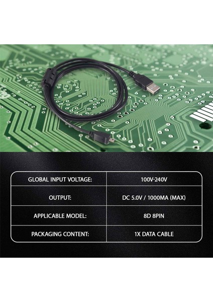 Nikon Coolpix L110, L21, L22, S3000, S4000 Için USB Kablosu 8d Uc-E6 (Yurt Dışından)