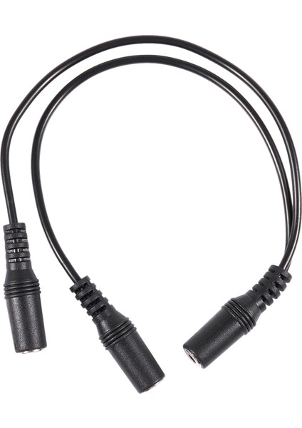 28CM 3.5mm Dişi - Çift Jack Dişi Y Splitter Stereo Ses Kablosu Siyah (Yurt Dışından) modelleri