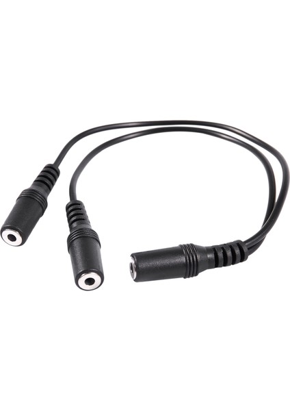 28CM 3.5mm Dişi - Çift Jack Dişi Y Splitter Stereo Ses Kablosu Siyah (Yurt Dışından) fırsatları