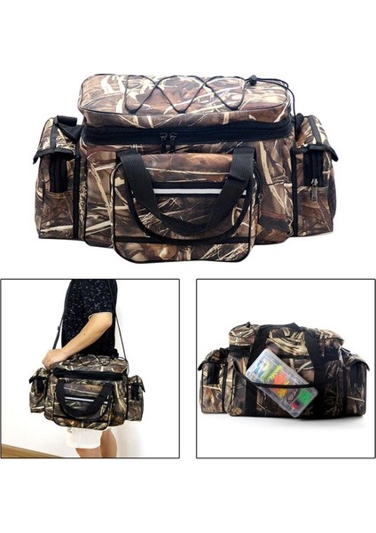 Balıkçılık Çanta Büyük Kapasiteli Depolama Dişli Crossbody Çanta Deniz Balıkçılığı Mücadele Için (Yurt Dışından) modelleri