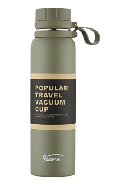 650ML Çift Paslanmaz Çelik Spor Termos Açık Tırmanma Fitness Termal Şişe (Yurt Dışından)