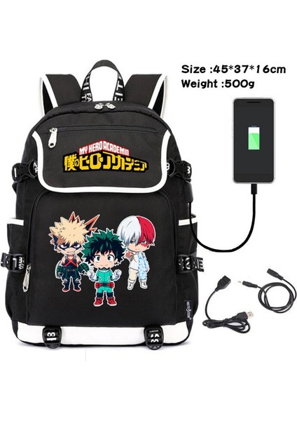 Deweiqi Anime My Hero Academia Tuval Sırt Çantası (Yurt Dışından)
