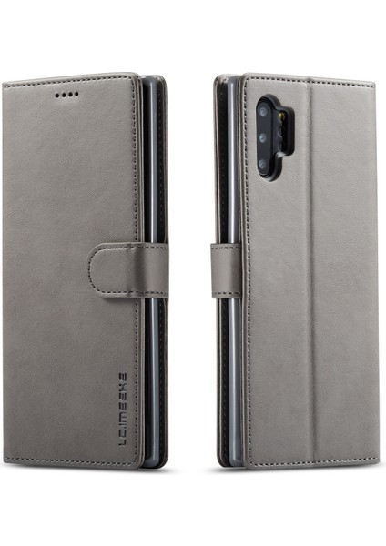 Samsung Galaxy A32 5G/M32 5g Tpu Iç+Pu Deri Koruyucu Stand Kabuk-Grey (Yurt Dışından)