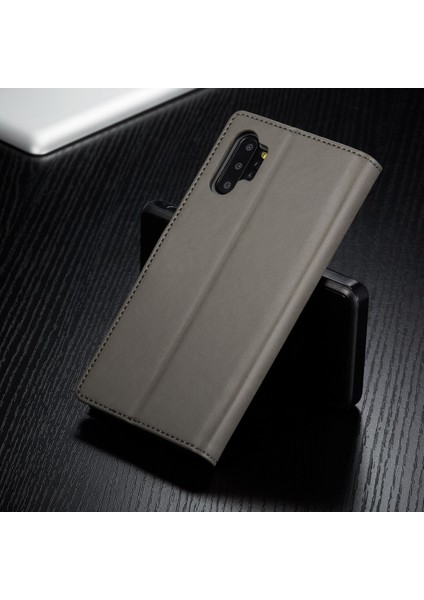 Samsung Galaxy A32 5G/M32 5g Tpu Iç+Pu Deri Koruyucu Stand Kabuk-Grey (Yurt Dışından)