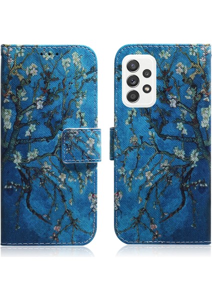 Desen Baskı Cüzdan Tasarımı Samsung Galaxy A52 4G/5G/A52S 5g-Flower Için (Yurt Dışından)