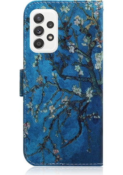 Desen Baskı Cüzdan Tasarımı Samsung Galaxy A52 4G/5G/A52S 5g-Flower Için (Yurt Dışından)