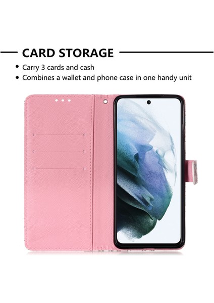 3D Desen Baskı Pu Deri Cüzdan Kasa Telefon Standı Kapak Kabuğu Samsung Galaxy S21 Fe-Fe-Butt Durdur (Yurt Dışından) indirimleri
