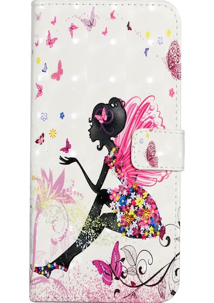 Ultra Cüzdan 3D Desen Baskı Stili Samsung Galaxy S21 Fe-Fairy Için Premium Pu Deri Flip Manyetik Kapak Kılıfı (Yurt Dışından)