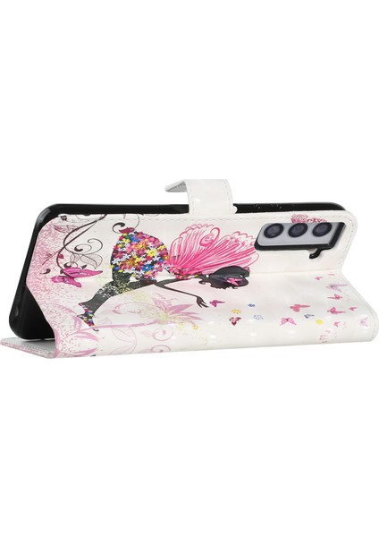 Ultra Cüzdan 3D Desen Baskı Stili Samsung Galaxy S21 Fe-Fairy Için Premium Pu Deri Flip Manyetik Kapak Kılıfı (Yurt Dışından) fırsatları