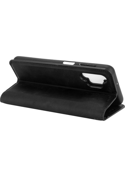 Samsung Galaxy A32 4g (Ab Versiyonu) Için Cüzdan ile Pürüzsüz Deri Kapak Folio Flip Otomatik Emici Stand Koruyucu Kasa (Yurt Dışından)