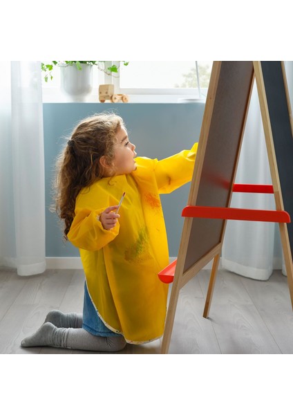 Boyama Aktivite Önlüğü Uzun Kollu Sarı 60 cm fiyatları