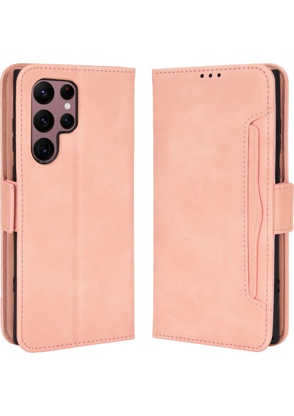 Çoklu Kart Yuvası Pu Deri+Tpu 360 Derece Samsung Galaxy S22 Ultra 5g-Pink Için Stand Nakit Cepli Telefon Kapağı (Yurt Dışından) fiyatları