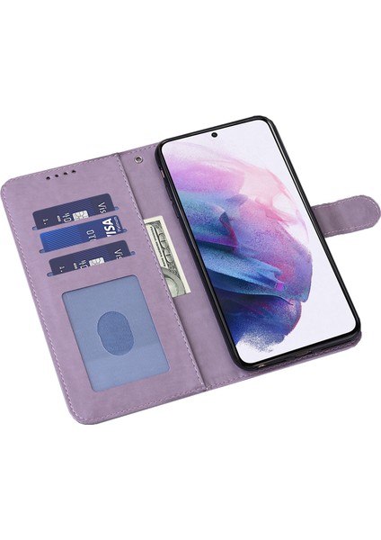 Samsung Galaxy S21 Fe 5G/S21 Fan Edition Geyik Ağacı Deseni Baskılı Pu Deri Koruyucu Kılıf Stand Flip Manyetik Kıvalanma Kapağı Kapak-Ilanı (Yurt Dışından)