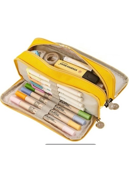 Çok Fonksiyonlu Basit Düz Renk Kırtasiye Kutusu (Yurt Dışından)