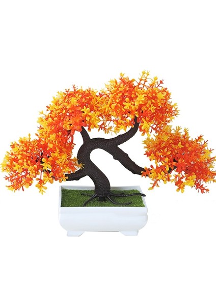 Yeşil Yapay Bitkiler Bonsai Küçük Ağaç Saksı Sahte Bitki Çiçekler Ev Odası Masa Dekorasyon Otel Bahçe Dekor Için Saksı Süsler (Yurt Dışından) fırsatları