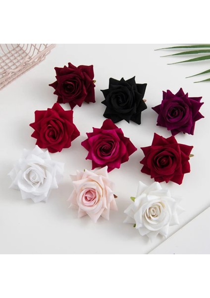 Kırmızı 30 Parça 100 Adet Flanel Pembe Güller Kafa Scrapbooking Gelin Korsaj Aksesuarları Gümrükleme Diy Düğün Ev Dekorasyon Yapay Çiçekler (Yurt Dışından) fiyatları