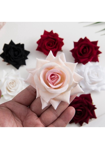 Kırmızı 30 Parça 100 Adet Flanel Pembe Güller Kafa Scrapbooking Gelin Korsaj Aksesuarları Gümrükleme Diy Düğün Ev Dekorasyon Yapay Çiçekler (Yurt Dışından) modelleri