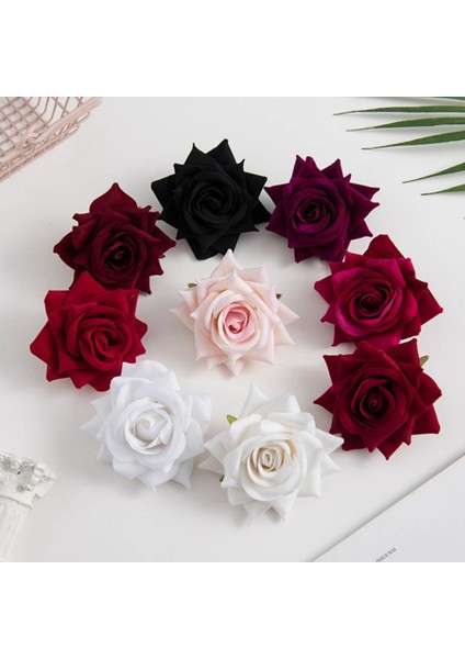 Kırmızı 30 Parça 100 Adet Flanel Pembe Güller Kafa Scrapbooking Gelin Korsaj Aksesuarları Gümrükleme Diy Düğün Ev Dekorasyon Yapay Çiçekler (Yurt Dışından) fırsatları