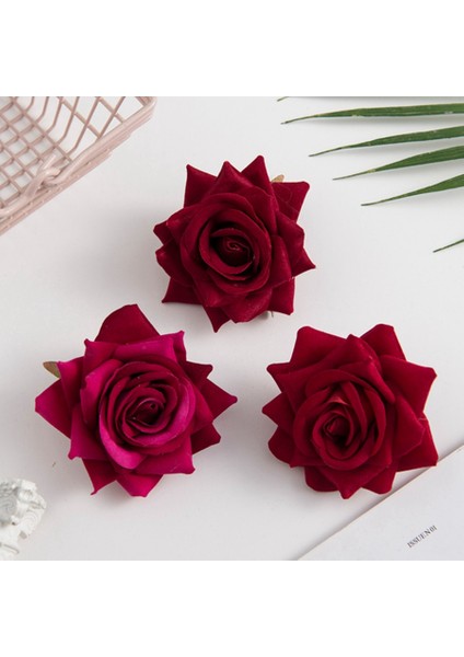 Kırmızı 30 Parça 100 Adet Flanel Pembe Güller Kafa Scrapbooking Gelin Korsaj Aksesuarları Gümrükleme Diy Düğün Ev Dekorasyon Yapay Çiçekler (Yurt Dışından) indirimleri