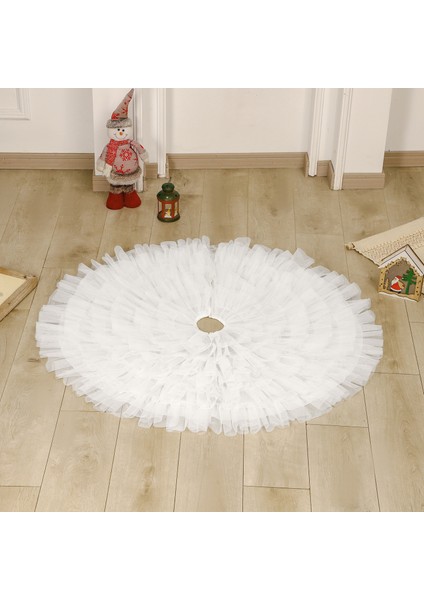White Mesh Pleated Christmas Tree (Yurt Dışından)