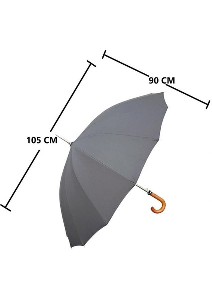 Snotline 41G Baston 105 cm Vale Protokol Şemsiye Siyah fırsatları