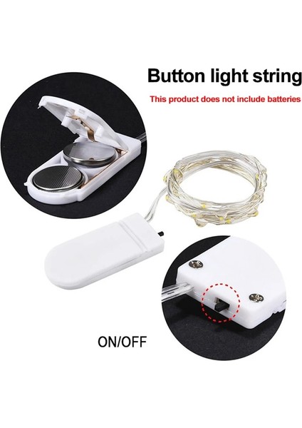 Sıcak Beyaz 3m Luces LED Bakır Tel Peri Işıklar Akülü LED Dize Işıklar Parti Düğün Kapalı Noel Dekorasyon Çelenk Işıkları (Yurt Dışından) modelleri