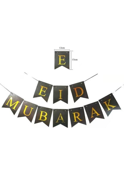 1 Takım G 1 Takım Eid Mubarak Dekorasyon Arka Plan Bez Afiş Asılı Süsleme Ramazan Kareem Islam Müslüman Parti Malzemeleri Kurban Bayramı Hediye (Yurt Dışından)