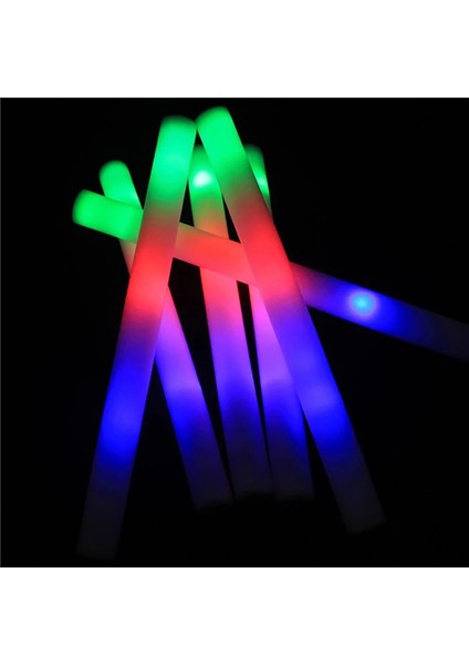 6 Adet Köpük Sopa 6/15/30/50/60 Paket Toplu Renkli LED Parlayan Çubuklar Rgb Glow Köpük Sopa Şerefe Tüp Koyu Işık Doğum Günü Düğün Parti Malzemeleri (Yurt Dışından) fiyatları