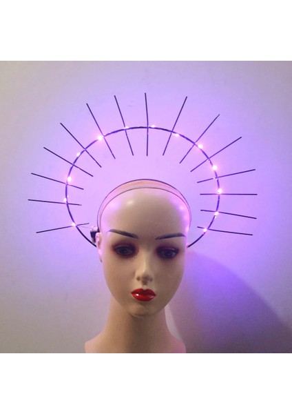 19 Light Up Yanıp Sönen Kelebek Çiçek Tanrıça Başlığı Çivili Altın Metal Kraliçe Melek Halo Taç Bandı Parti Cosplay Karnaval (Yurt Dışından) indirimleri