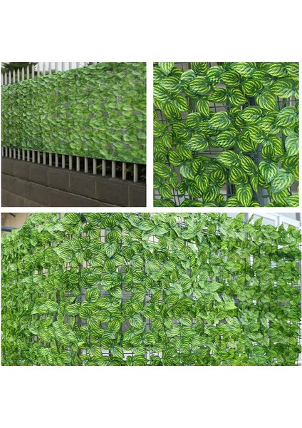 F 50X300 cm Yapay Bitki Çit Sarmaşık Çit Yeşil Yaprak Çit Panelleri Ev Bahçe Yard Dekorasyon Için Rivacy Çit Ekranı Dış Duvar Dekor (Yurt Dışından)