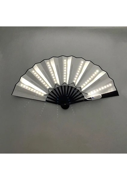 6 V Soğuk Beyaz LED Fan Dans Işığı Fan Glow Katlanır Gece Gösterisi Cadılar Bayramı Noel Rave Festivali Doğum Günü Karanlıkta Glow Parti Malzemeleri (Yurt Dışından)