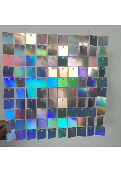 Açık Altın Kare Glitter Pırıltılı Dekoratif Altın Kuşak Panel Dekorasyon 2023 Düğün Shimmeri Temizle 3D Pırıltılı Payet Parti Zemin Duvar (Yurt Dışından)
