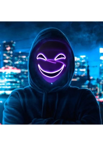 Altın Naucao Cadılar Bayramı LED Maskesi, Gülümseyen Palyaço Yüzü, Cadılar Bayramı Için Rol Yapma Kostüm Aksesuarları, Performanslar, Makyaj Partileri (Yurt Dışından) fiyatları