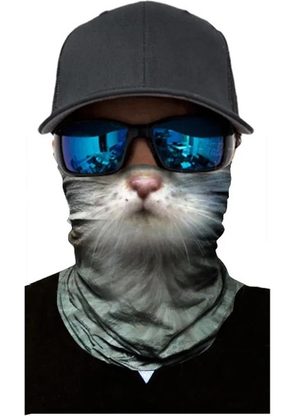 E Komik Kedi Baskılı Bisiklet Motosiklet Başörtüsü Boyun Maskesi Sheild Isıtıcı Yüz Maskesi Kayak Balaclava Kafa Bandı Kumaş Maske Маска (Yurt Dışından) indirimleri