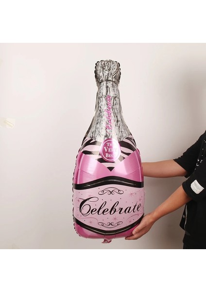 Pembe Şarap Şişesi Jumbo Şarap Şişesi Ruj Folyo Balon Düğün Seni Seviyorum Öp Beni Ağız Helyum Topu Süsleme Sevgililer Günü Yetişkin Balon Oyuncak (Yurt Dışından)