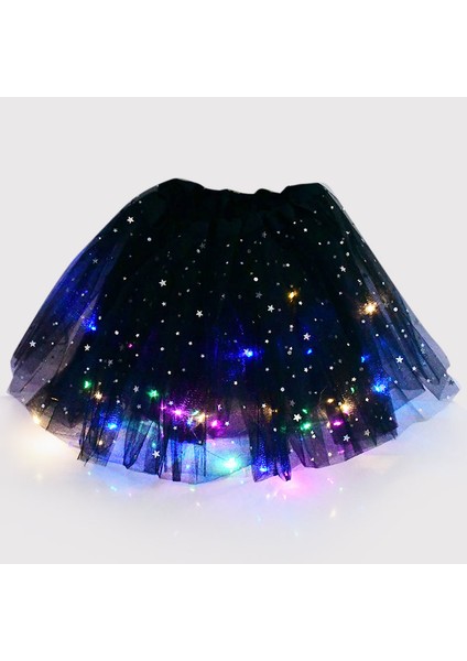 B08 LED Parlayan Işık Çiçek Prenses Tutu Etekler Peri Kostüm Kız Light Up Etek Glow Kafa Bandı Düğün Parti Kostüm Cosplay (Yurt Dışından) indirimleri