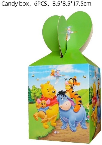 Şeker Kutusu Disney Winnie The Pooh Tema Doğum Günü Partisi Malzemeleri Süslemeleri Çocuklar Için Aile Partisi Winnie The Pooh Afiş Plakaları Bardak Payet (Yurt Dışından)