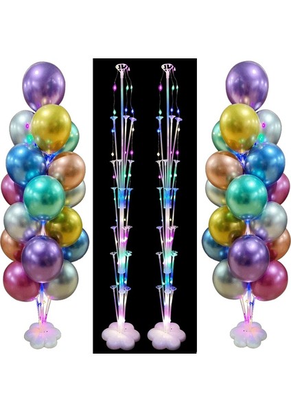 2 Takım Kalp Sütun 7/13/19 Tüp Balon Tutucu Balonlar Standı Sütun Bayram Balon Yetişkin Çocuk Doğum Günü Partisi Bebek Duş Düğün Dekorasyon Malzemeleri (Yurt Dışından) modelleri
